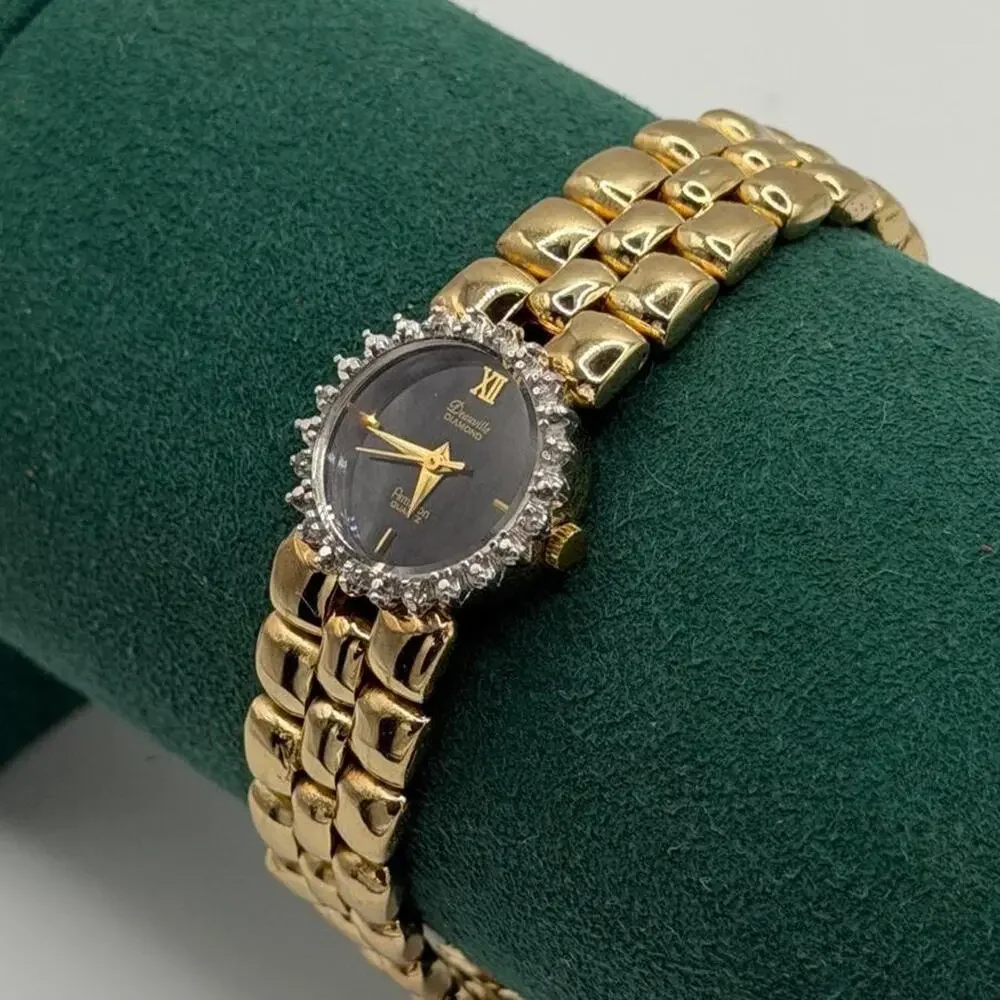 Vintage gold tone armitron deauville watch